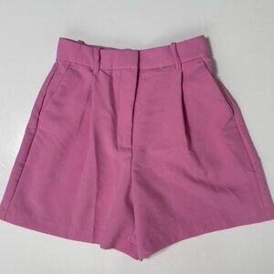 NWOT ABERCROMBIE & FITCH Sloane tailored shorts in bubble pink (XS)